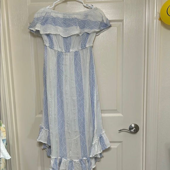 Island Vibes Strapless Blue Dress - Picture 8 of 11